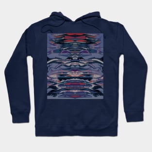 The Swim- Decorative Abstract Mixed Media Hoodie